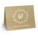 Initial Wreath Folded Shimmer Note Cards Image 1 of 3